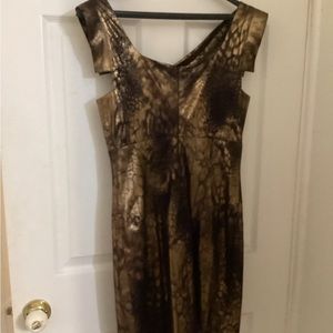 Black Halo, Jackie O style for evening in a luxurious gold and Burgundy